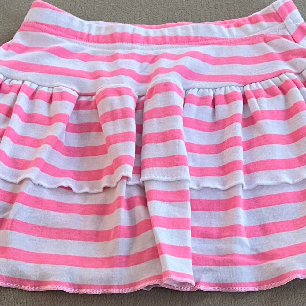 Gerber Graduates Girls Pink & White Skirt w/Build in Shorts Size 5T